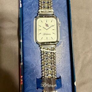 Brighton Silver Beaded Apple watch band